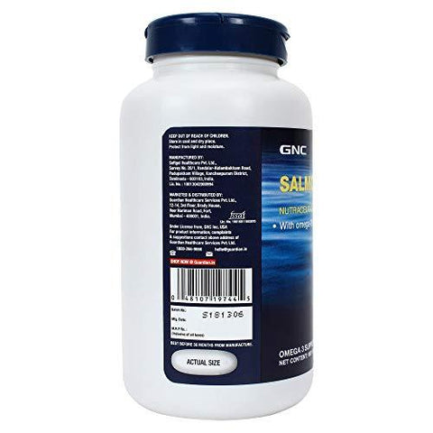 Gnc Salmon Oil 1000mg Softgel Cap Rich In Omega 3 Fatty Acids