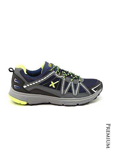 hrx men's navy & grey running shoes