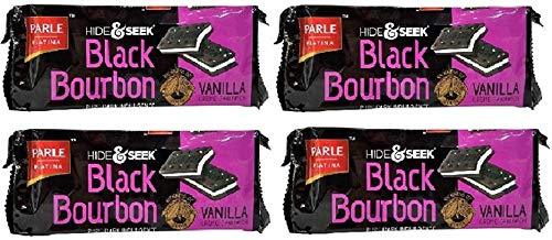 Parle Hide Seek Black Bourbon Vanilla Cream Sandwich 100g Each P Helmet Don