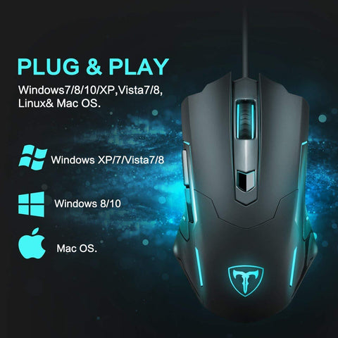 pictek gaming mouse wired usb?