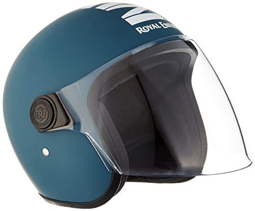 royal enfield blue helmet