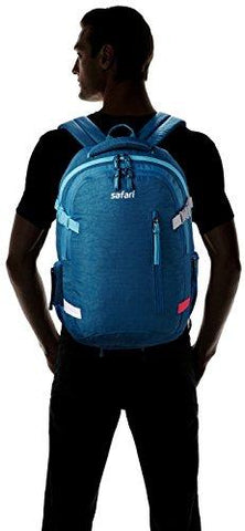 safari signature blue backpack