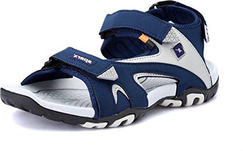 Sparx Men's Navy Blue and Grey Sandals 