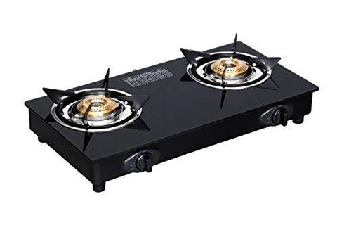 Suryajwala Stainless Steel 2 Burner Gas Stove Black Sj2burner Ci