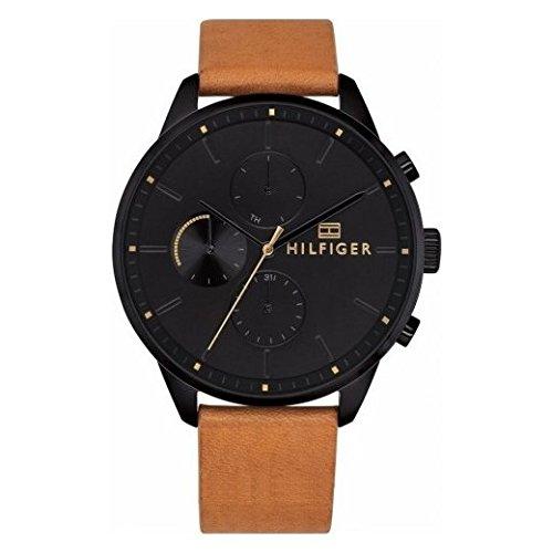 tommy hilfiger analog black dial men's watch