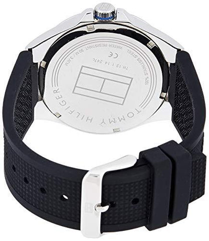 tommy hilfiger analog black dial men's watch