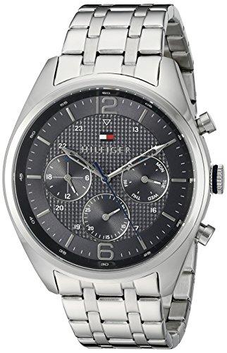 tommy hilfiger analog black dial men's watch