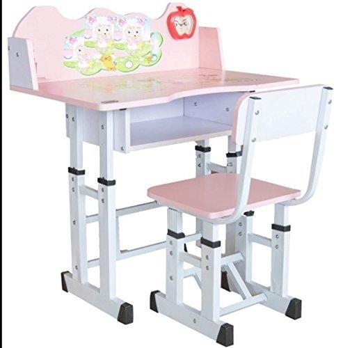 Trugood Wooden Study Table Desk And Chair Set Girls Pink