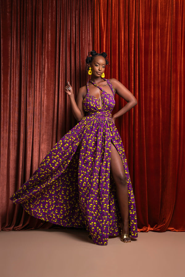 OPE African print Maxi Infinity dress – OFUURE