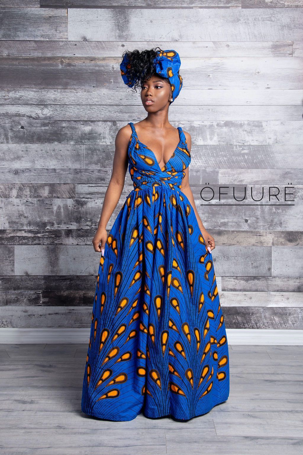 african print infinity dress