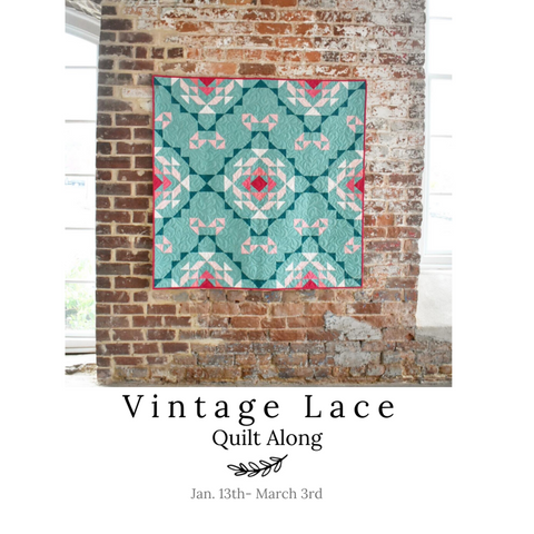 vintage lace quilt along