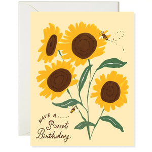Sunflower Birthday Card - Needle and Grain