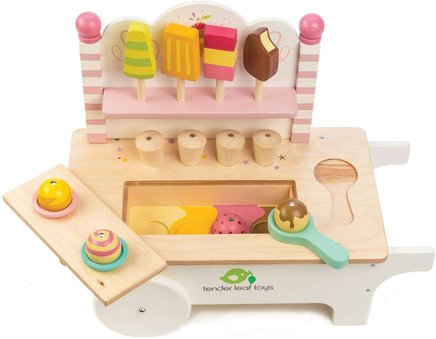 childrens wooden ice cream cart