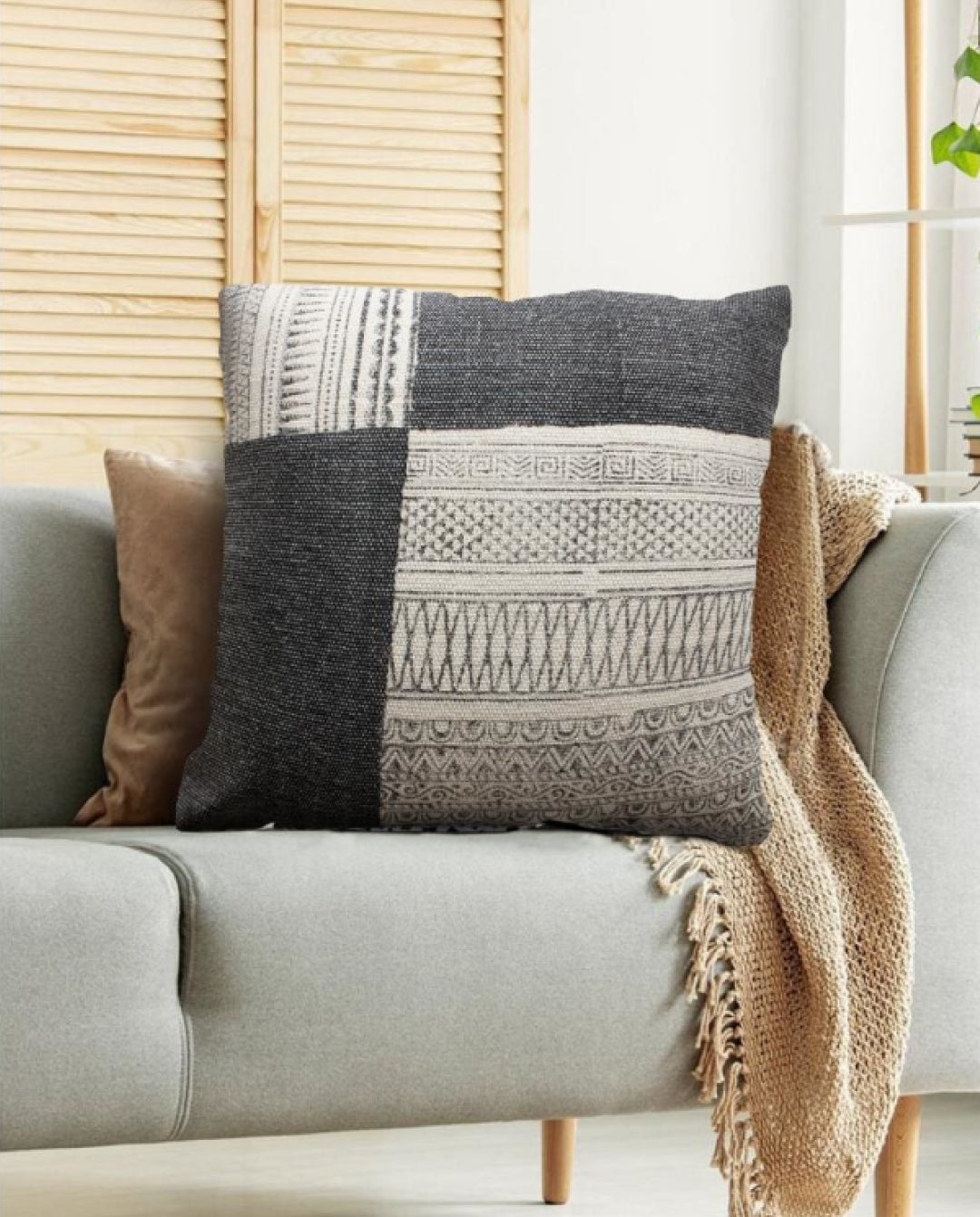 Dae 24 x 24 Square Handwoven Accent Throw Pillow