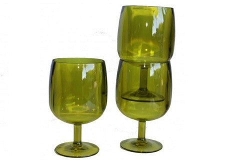 Green Wine Glasses