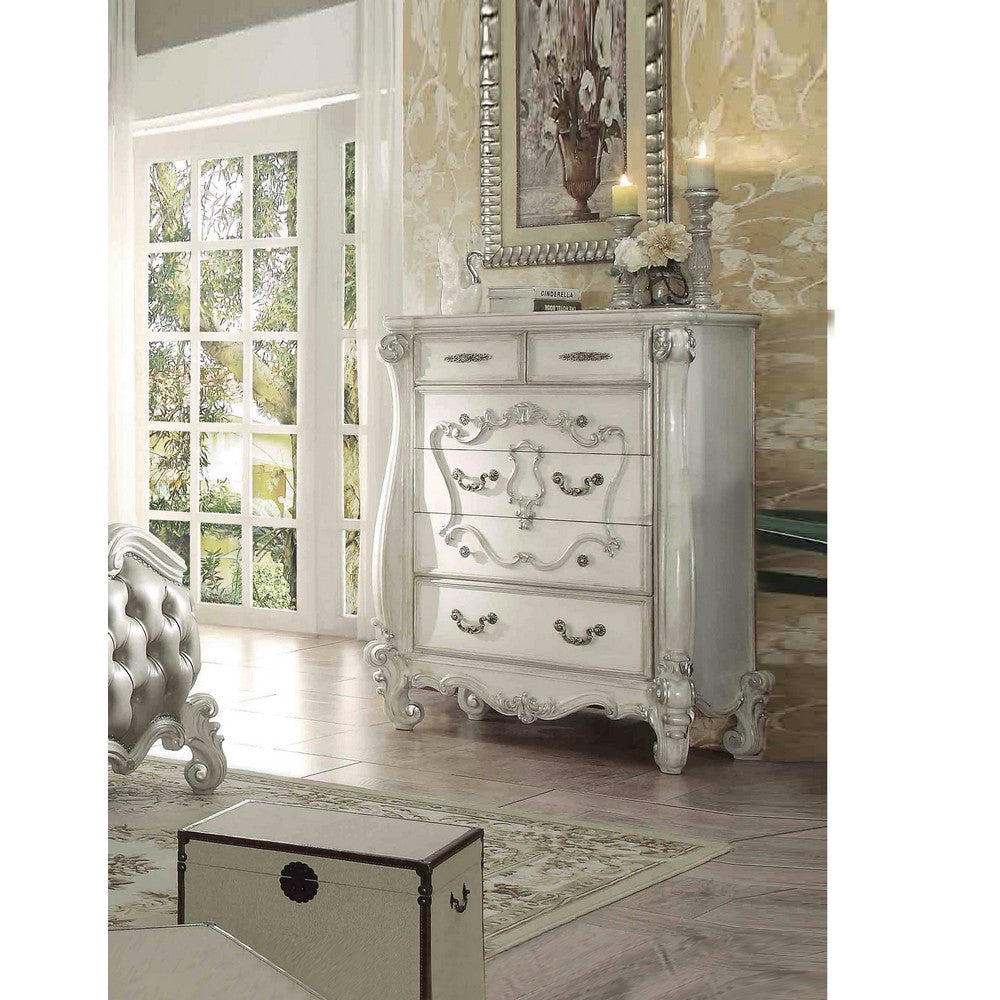 King Style Chest, Bone White By Acme