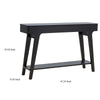 Lue 47 Inch Wood Console Sofa Table 1 Drawer Bottom Shelf Black By Casagear Home BM279034