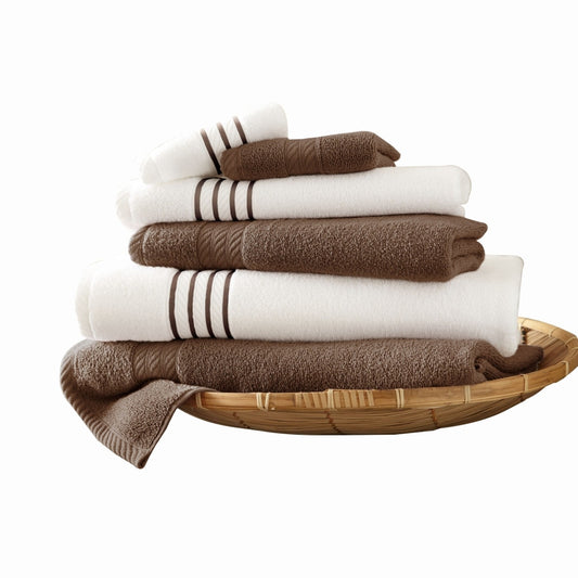 Buy Cora 6 Piece Soft Egyptian Cotton Towel Set, Classic Textured