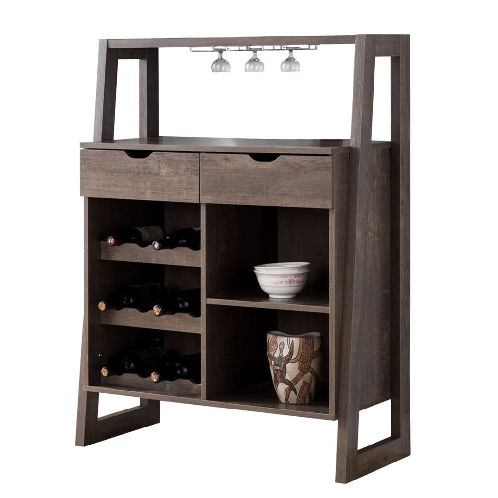 Buy Online Stylish Wooden Wine Cabinet With Sled Legs And Spacious