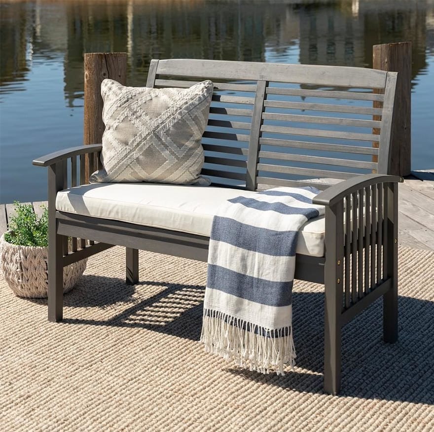 Outdoor Love Seat with Cushion