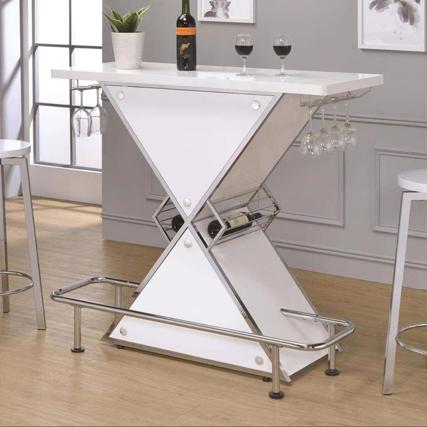 Contemporary Bar Unit with metal frame