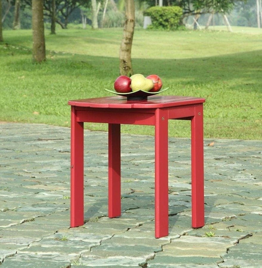 Red Adirondack End Table