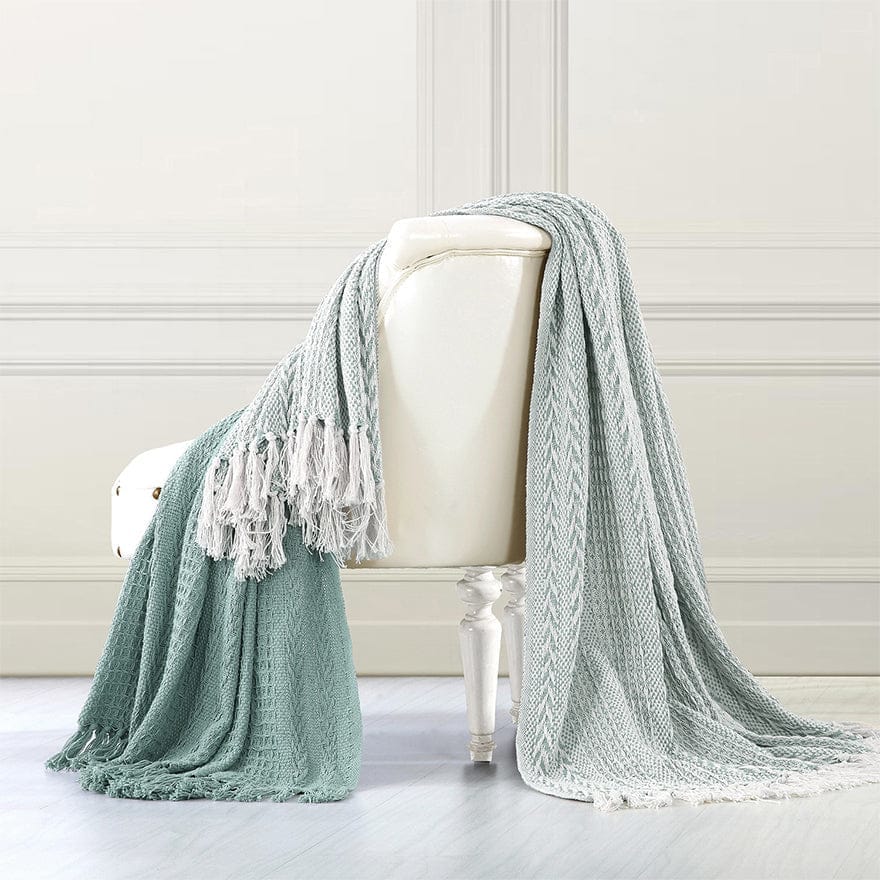 Latina Cotton Throw with Decorative Fringe The Urban Port