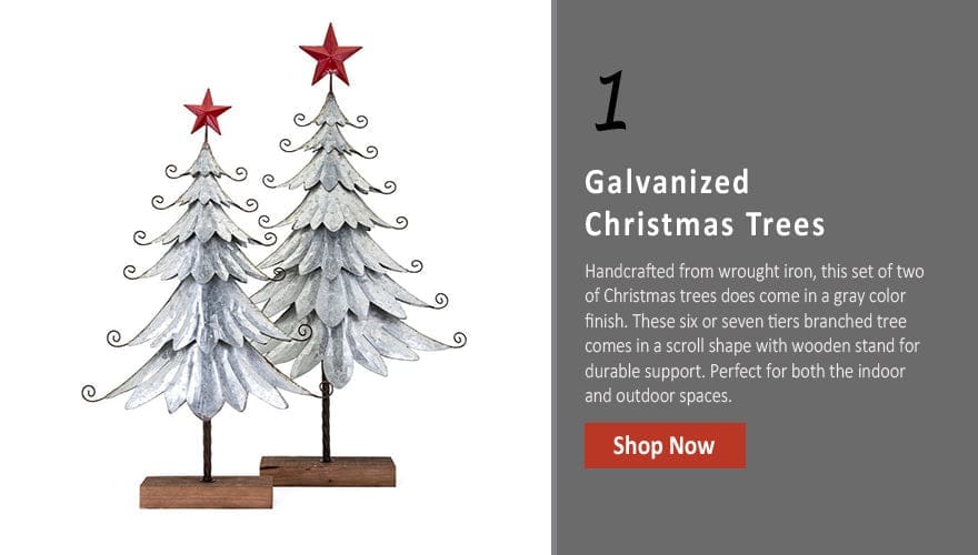 Homestead Christmas Galvanized Trees