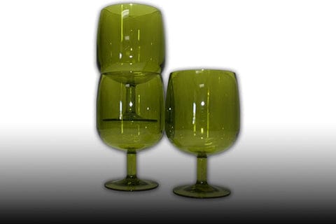 Plastic Wine Glasses Set