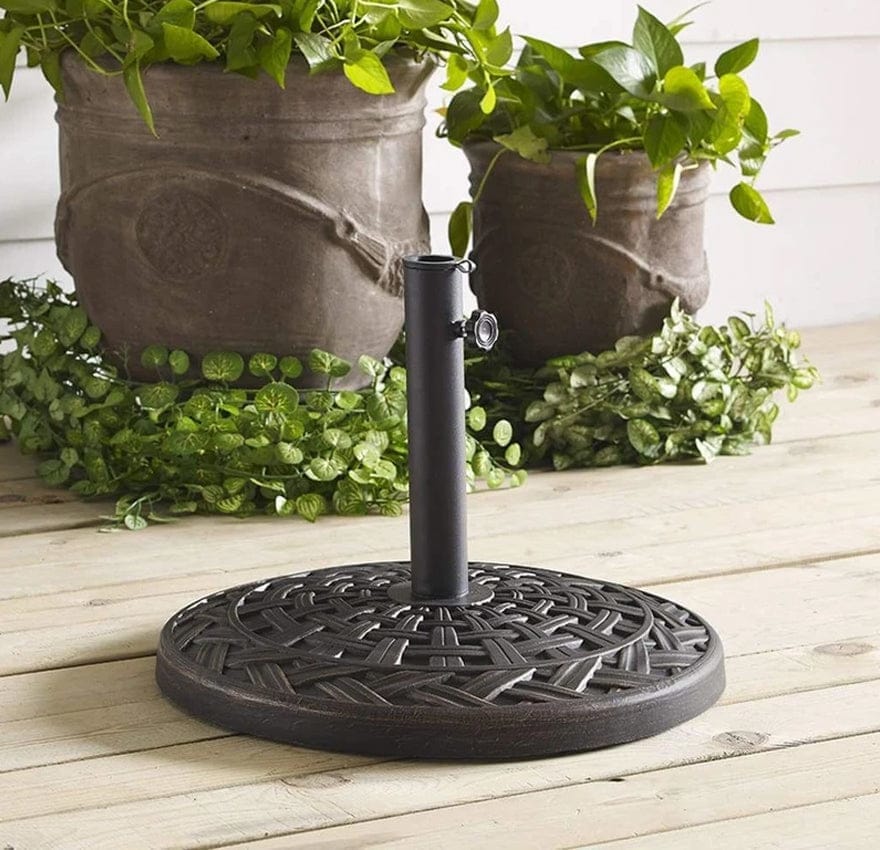 Cross Weave Round Umbrella Base