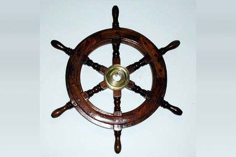 Nautical Decor solid shipwheel