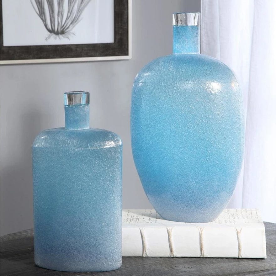 Suvi Blue Glass Vases