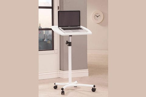 Stylish Metal Laptop Stand With Casters