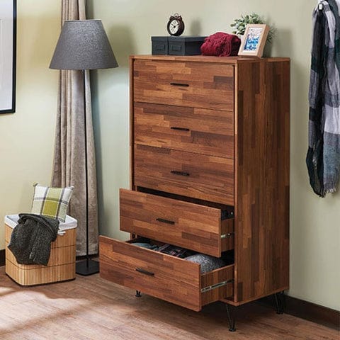 Enchanting Wooden Chest With 5 Drawers