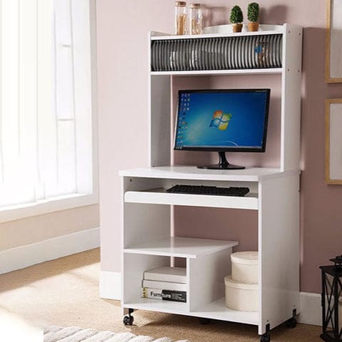 Well Designed Computer Cart With Efficient Storage