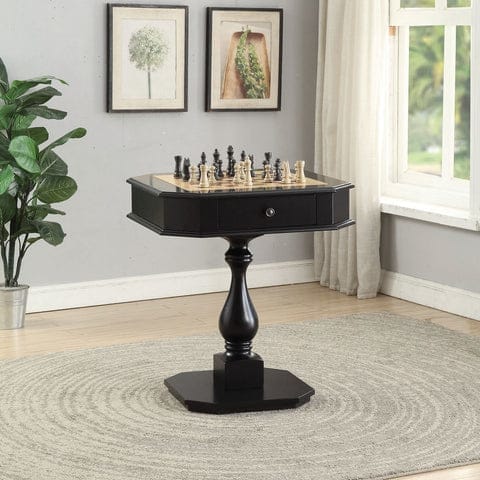 Wooden Chess Game Table With One Drawer