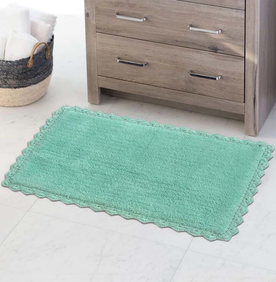 Aqua Blue Crochete Mat