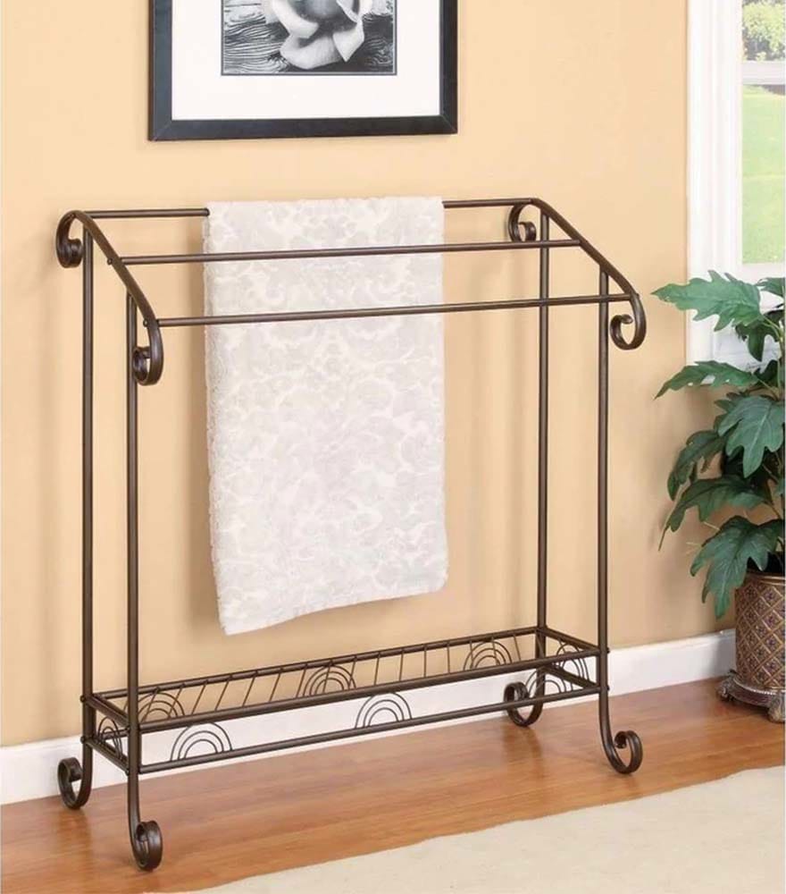 Freestanding Metal Towel Rack