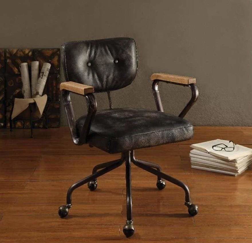 Metal & Leather Executive Office Chair