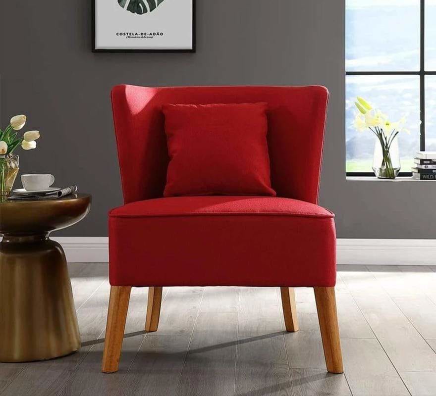 Accent Chair with Curved Back