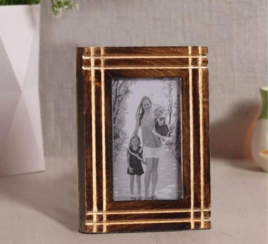 Rustic Horizontal And Vertical Handcrafted Picture Frame