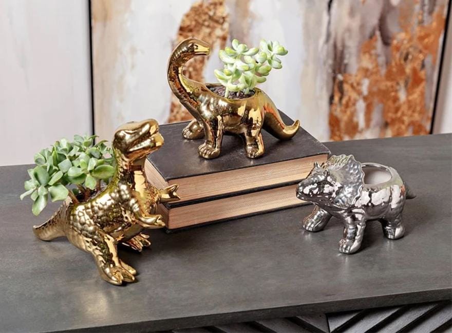 Artistically Designed Ceramic Dinosaur Statuaries