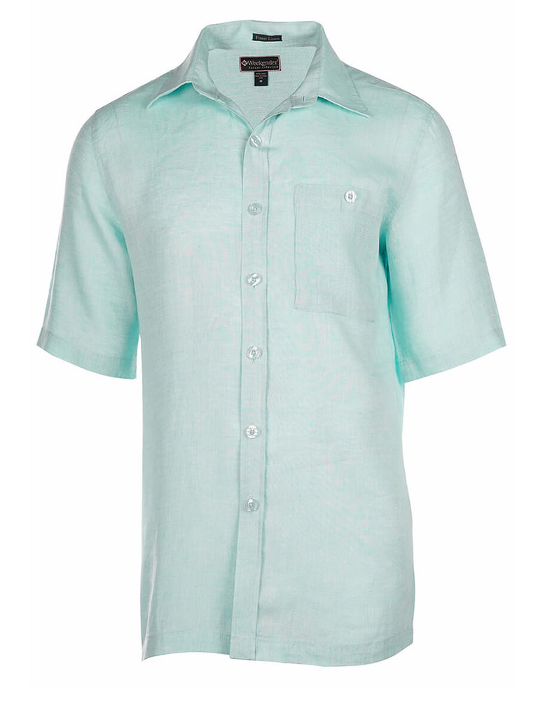 Men's Pavilion Short Sleeve Linen Shirt | Weekender Sportswear