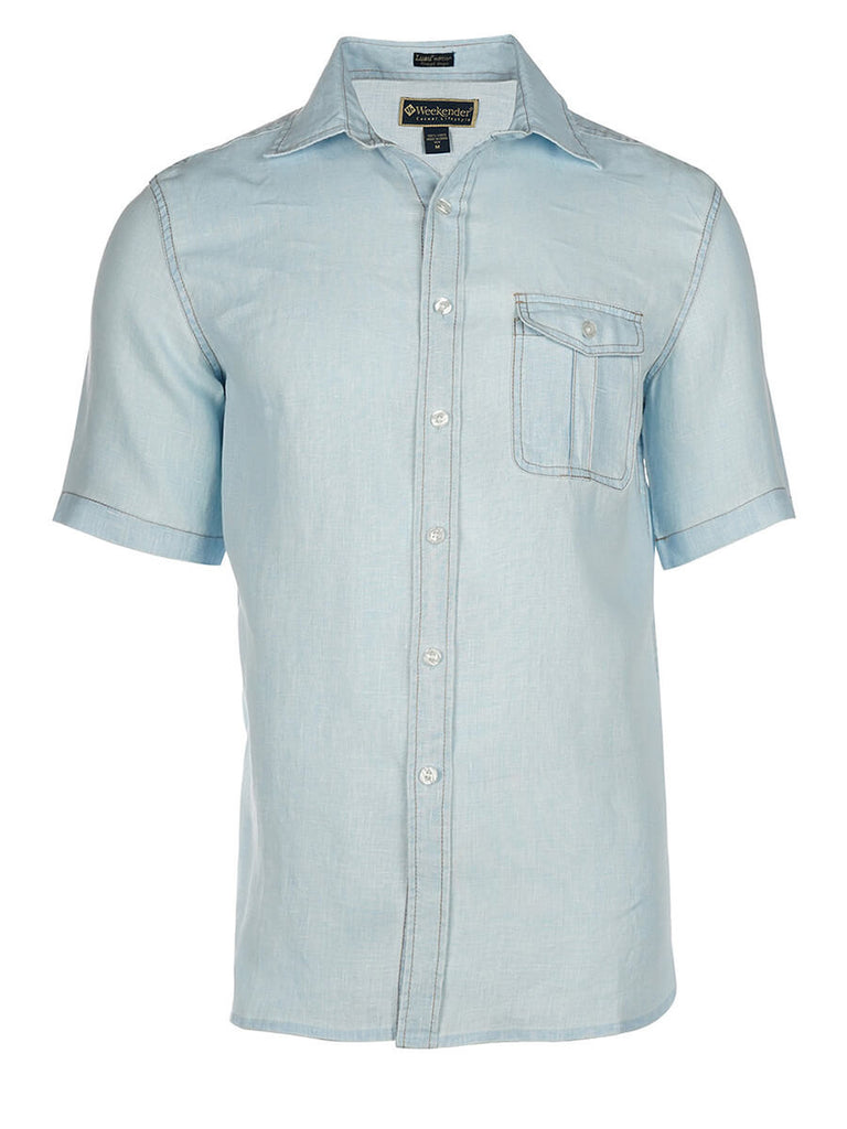 Men's Hana Short Sleeve Linen Shirt | Weekender Sportswear