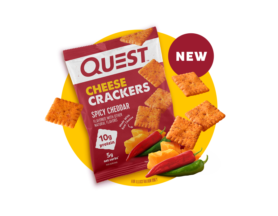 Quest Spicy Cheese Protein Crackers Carousel