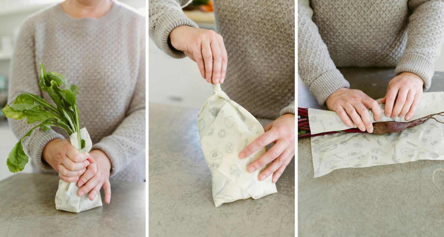 Different beeswax wrap wrapping techniques to Keep Food Alive | Abeego