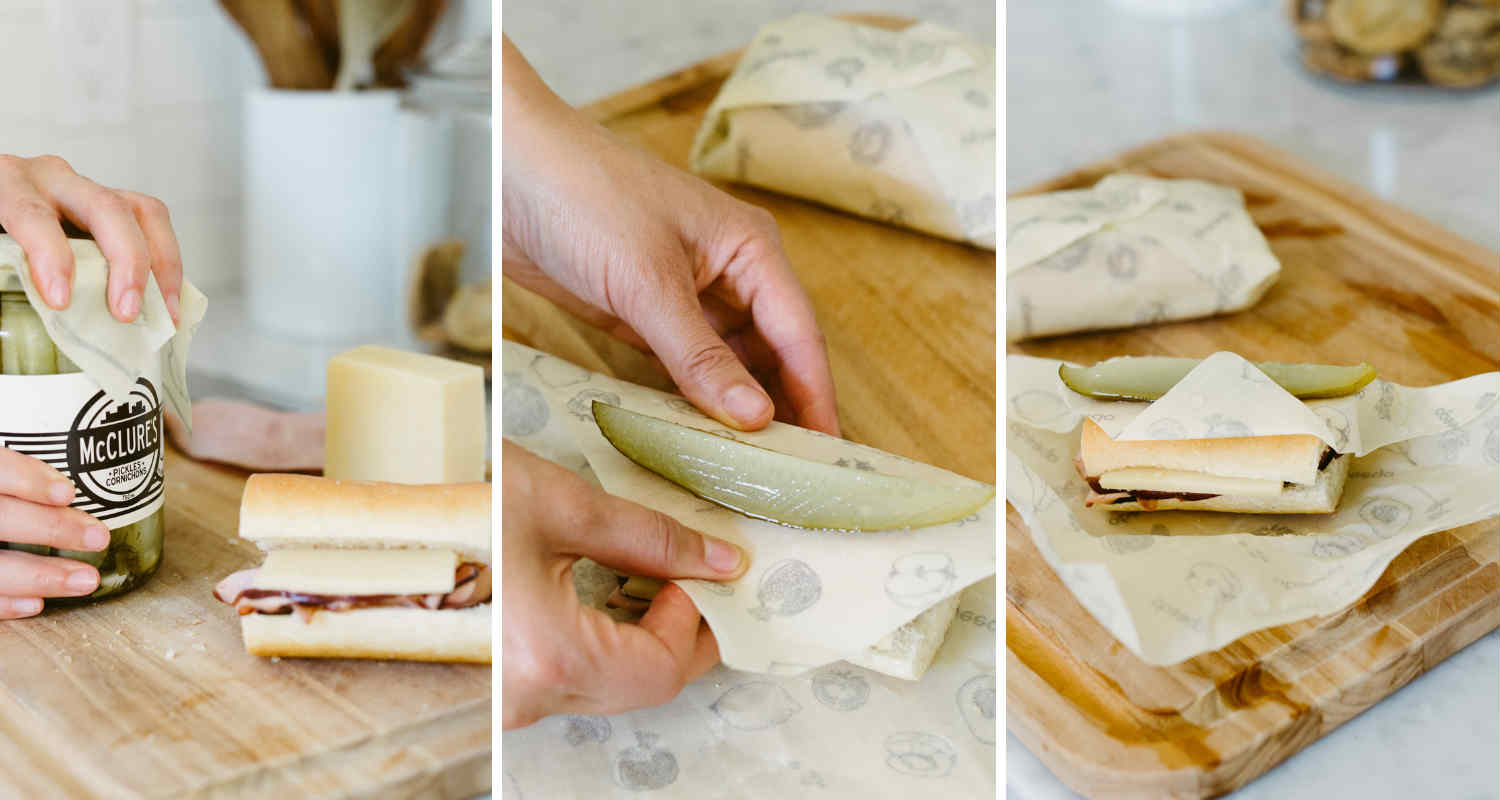 The Pickle Wrap! Abeego Beeswax Sandwich Wrap