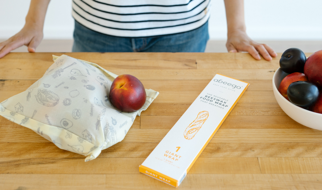 stone fruits in an Abeego Bag made from the Giant wrap