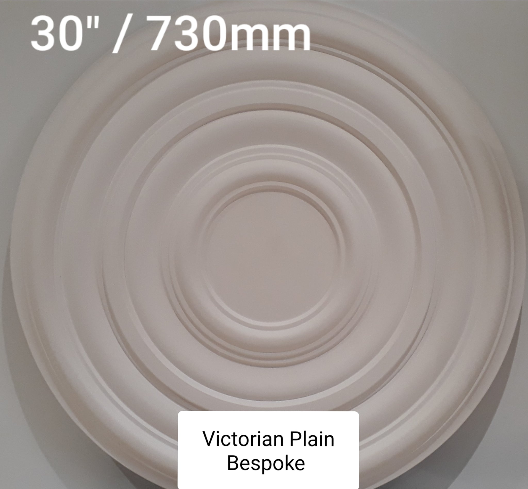 Plaster Ceiling Rose Plain Traditional Victorian Design Extra