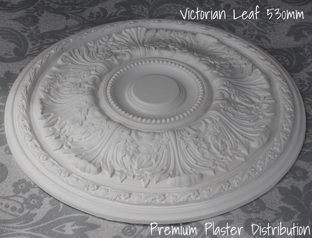 Ceiling Roses Plaster Ceiling Rose Plain Acanthus Leaf 500mm 20